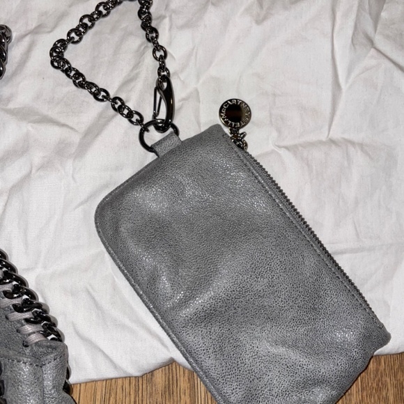 Stella McCartney Large Falabella - Grey w Silver Chain - Picture 9 of 16